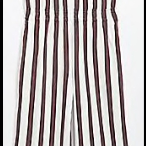 Loft White Red and Black Striped Jumper Size L - Picture 2 of 4